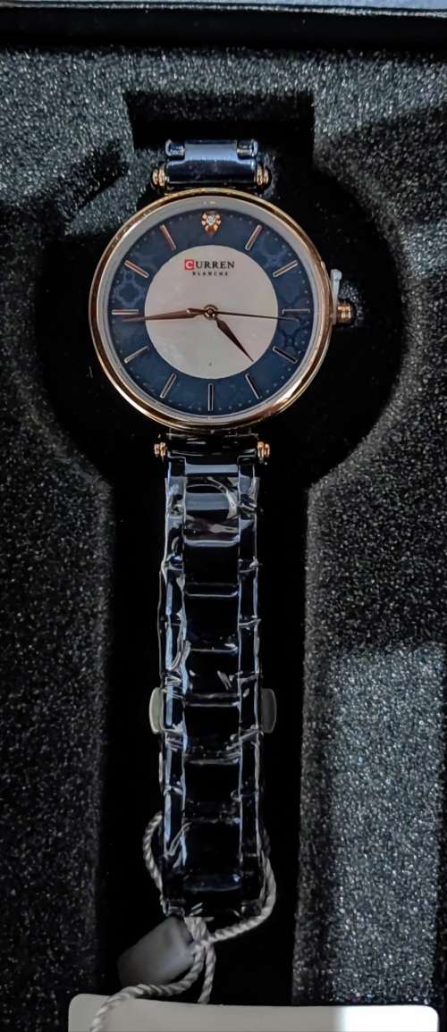 Wow!! Curren Ladies Designer Mother of Pearl Watch, Blue & Rose Gold Color, Brand New!!!
