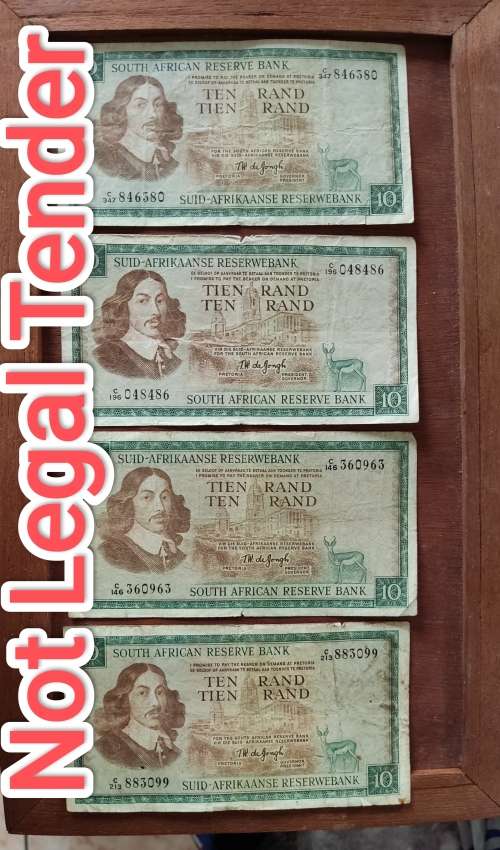 35 X South African Collectable Bank Notes, Bid per Note, See the full Description!!!!
