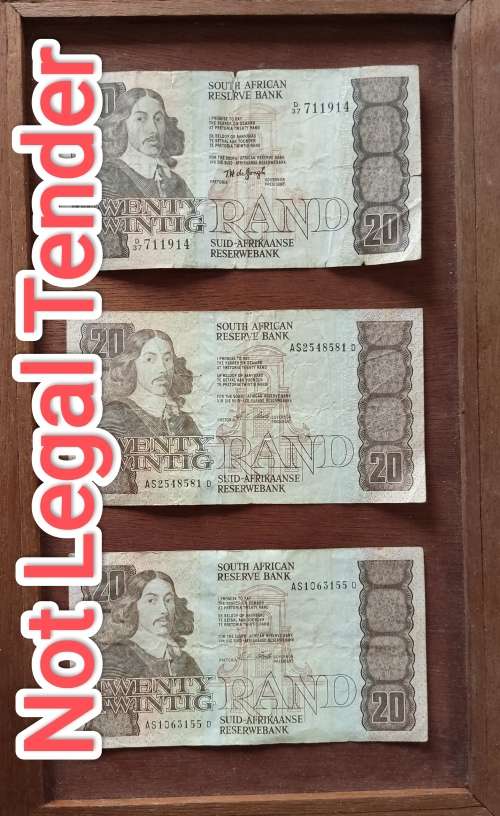 35 X South African Collectable Bank Notes, Bid per Note, See the full Description!!!!