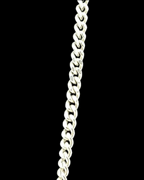 Solid 925 Silver Designer Swivel Stone Pendant & Fine Curb link Chain set, As per pictures.