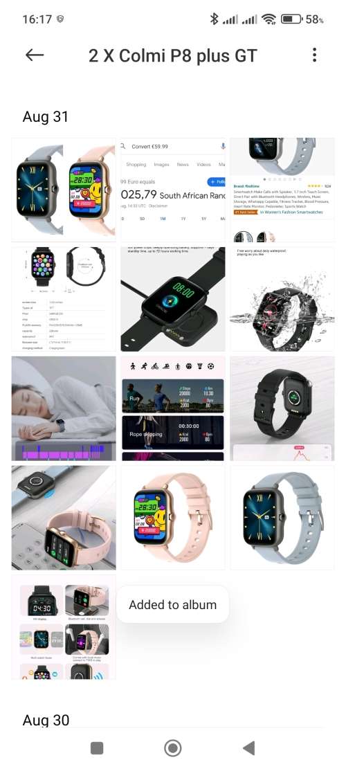 Colmi P8 Plus GT Smart Watch, Gold Color, Brand new Sealed!!!