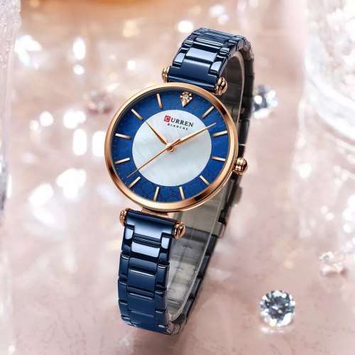Wow!! Curren Ladies Designer Mother of Pearl Watch, Blue & Rose Gold Color, Brand New!!!