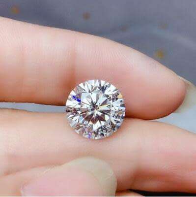White 1.00 CT D Color VVS1 Round Moissanite Stone Loose Gemstone With GRA Certificate
