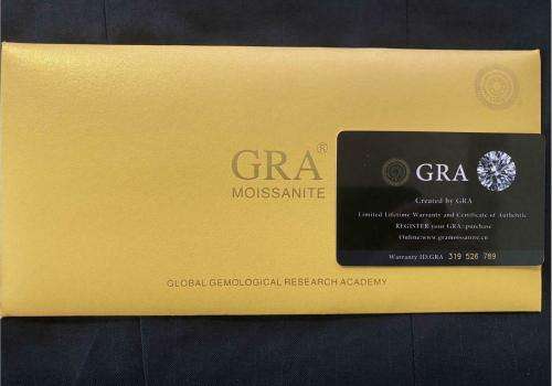 White 1.00 CT D Color VVS1 Round Moissanite Stone Loose Gemstone With GRA Certificate