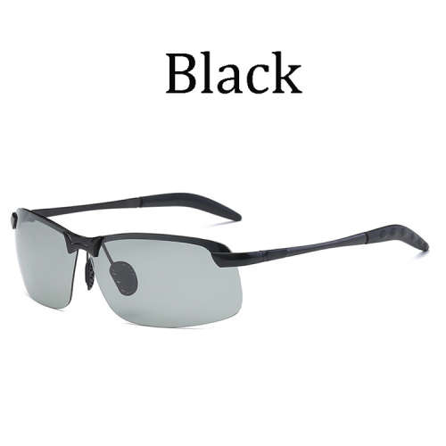 Men change color night driving glasses photochromic polarized sunglasses