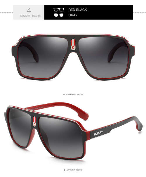 DUBERY 2020 fashion polarized night vision sunglasses trade driving custom men