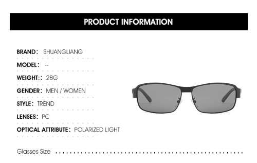 Photosensitive Night Vision Color Changing Glasses Polarized Inner Coated Designer Driving Mens Vint