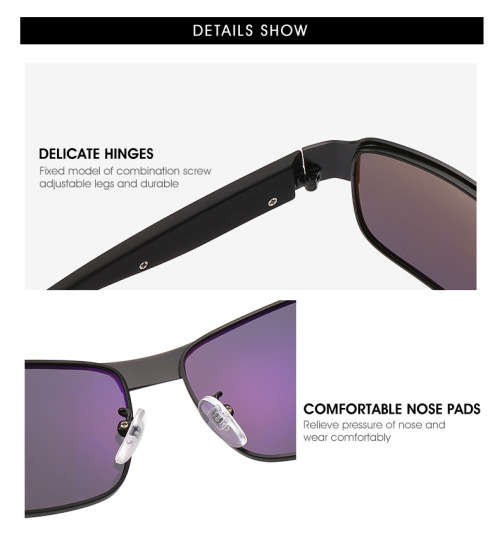 Photosensitive Night Vision Color Changing Glasses Polarized Inner Coated Designer Driving Mens Vint