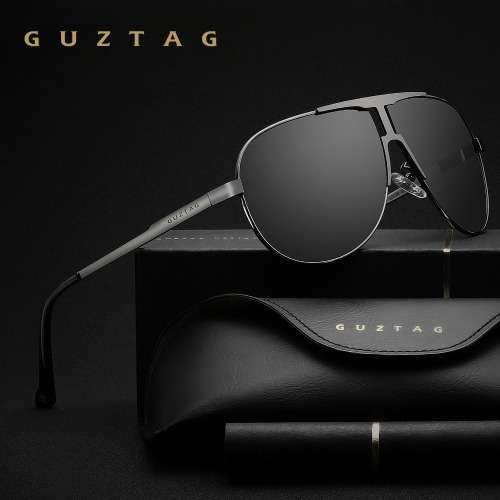 GUZTAG Brand Fashion Classic Polarized UV400 Pilot Designer Stainless
