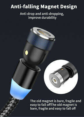 3 in 1 Magnetic Fast Charging USB Cable 3A Phone Charger Type-C/ Micro USB/ IOS