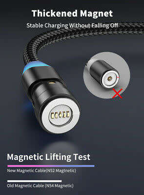 3 in 1 Magnetic Fast Charging USB Cable 3A Phone Charger Type-C/ Micro USB/ IOS