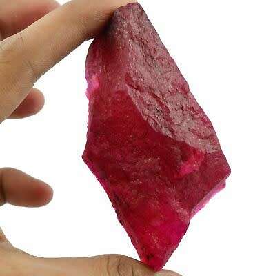 Natural 727 Ct EGL Certified Rare Africa Red Ruby Uncut Rough Gemstone