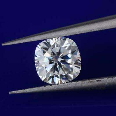 Lovely 1 Ct Cushion Shape 6 mm GH White Moissanite Loose Diamond With Certicate