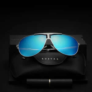 GUZTAG Brand Fashion Classic Polarized UV400 Pilot Designer Stainless Sunglasses For Men G8026