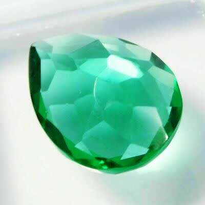 AAA+ 10.10ct-10.40ct Pair Of Pear Cut Certified Lab Created Green Emerald Loose Gemstone