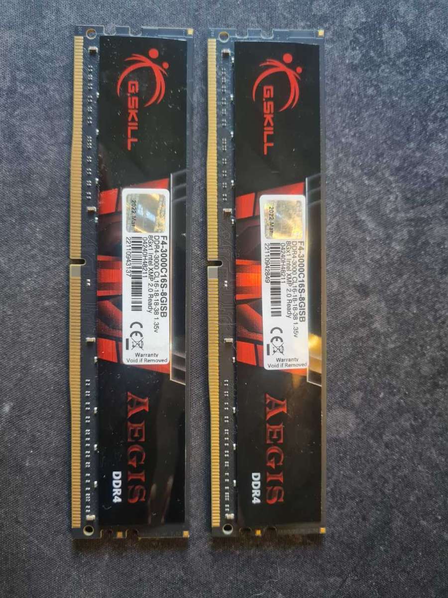 G.SKILL AEGIS  16GB (2X8GB) 3000MHZ DDR4 RAM
