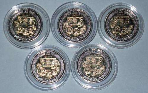 2011 SARB 90th Anniversary R5 in protective capsules