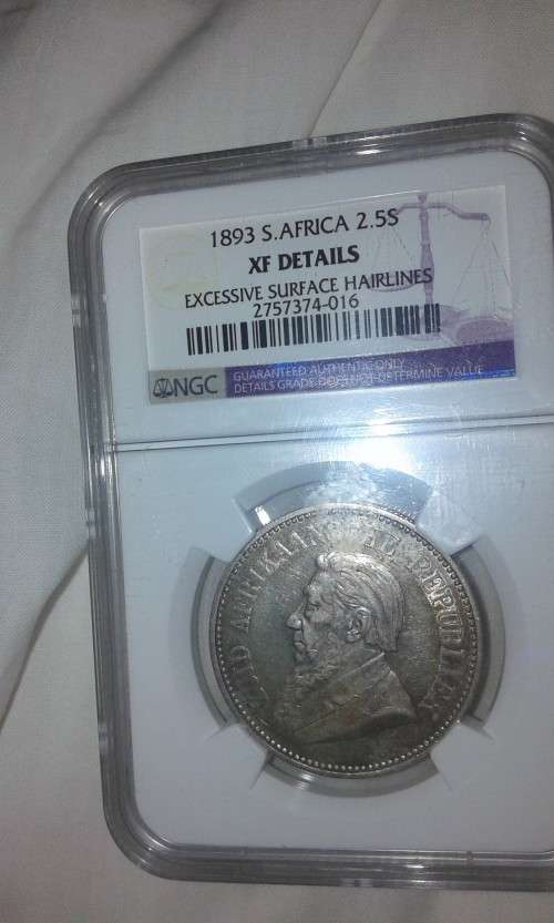 1893 Two and a Half Shillings XF Details