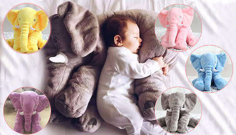  UNBELIEVABLY HUGGABLE  This giant elephant stuffed pillow toy is designed in such a way to satis