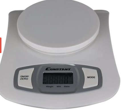 Constant 5KG Digital Kitchen Scale with Bowl