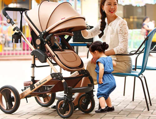 Belecoo stroller 2 in 1 Foldable Baby Pram