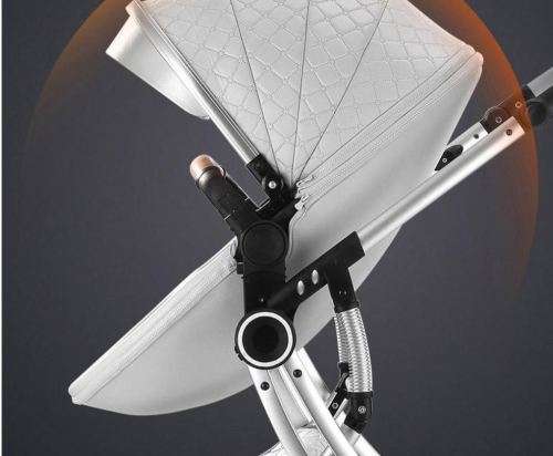 New 2019  Baby Stroller / Pram Egg Shell  Black Color Voondo Brand