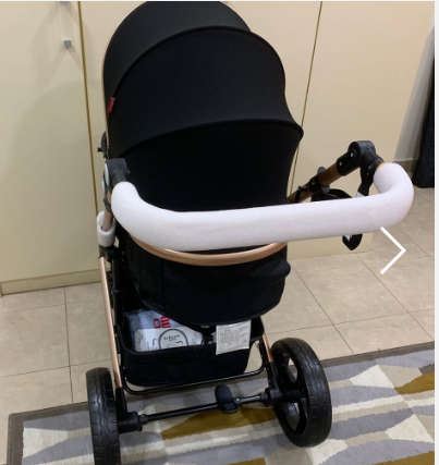 New *2019* Belecoo Baby  Stroller / Pram Convertible Stroller (Black & Gold With The Car Seat