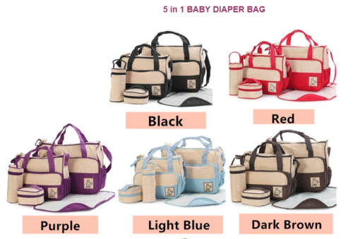 5 in 1 BABY DIAPER BAG
