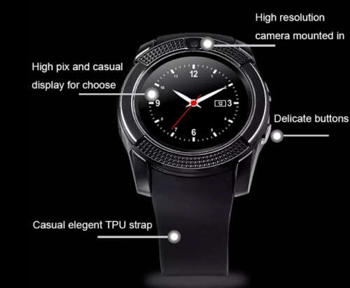 SMART WATCH ROUND WITH THE CAMERA