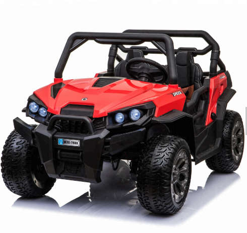 Kiddies Ride Car 2 seater Dune Buggy rubber wheels- red electric ride on Jeep Brand