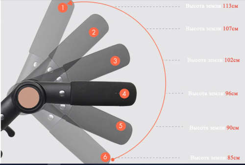 Baby Pram Stroller - 2 Function Foldable Baby Pram -Black & Gold