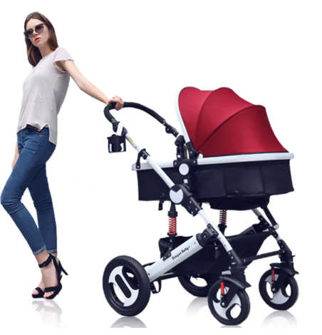 Baby Pram /Stroller Aolil Brand {Red & Purple}