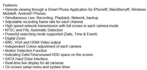 AHD KIT 1080P 5MP 4 channel Camera kit