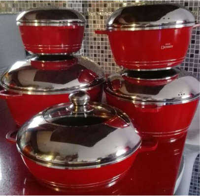 Dessini 10 Pieces Die Casting Cookware Set /Dessini Imperial Aluminium Non-Stick Cookware Set,10Pc