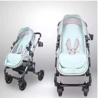 New *20198 Baby Stroller / Pram & Carry Cot Moses Basket Mint Green Color