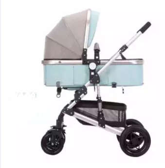 New *20198 Baby Stroller / Pram & Carry Cot Moses Basket Mint Green Color