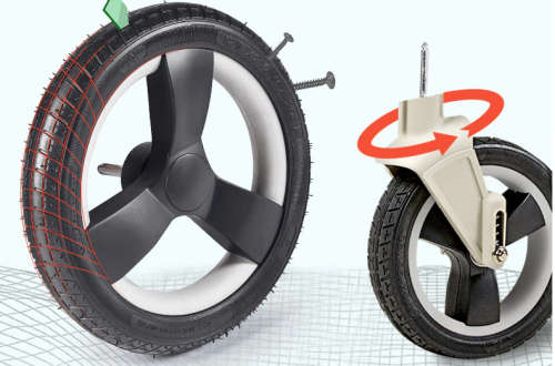 Egg Shell Baby Stroller 2 in 1 / Baby Bassinet Travel System [Color Maroon]