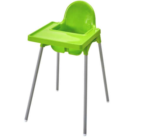 HIGH FEEDING CHAIR WITH TRAY AND BELT