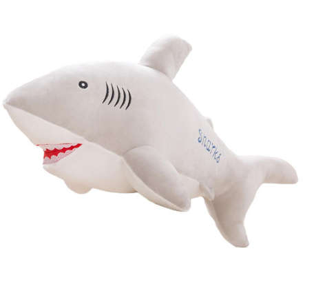Simulated Stuffed Shark Pillow