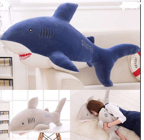 Simulated Stuffed Shark Pillow
