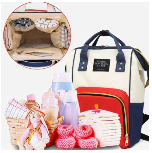 Mother Travel Backpack Baby Nappy Bag Available Color Red , Black ,Green , Peach