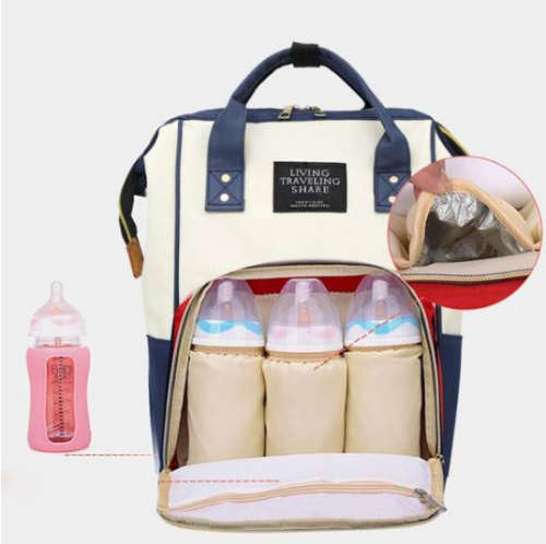 Mother Travel Backpack Baby Nappy Bag Available Color Red , Black ,Green , Peach