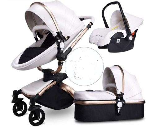 3 in 1 baby pram/ stroller white   baby strollers  stroller