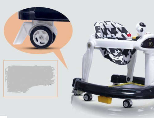 Baby Walker anti-O-legged trolley multifunctional girl male baby anti-side flip drive 6-18 months