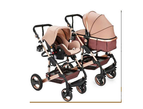 3 in 1 belecoo Q3-535 stroller Christmas special  (khakhi colour)
