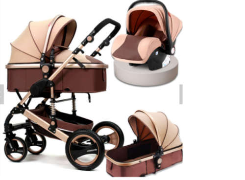 3 in 1 belecoo Q3-535 stroller Christmas special  (khakhi colour)