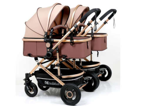 Belecoo Detachable Twin Baby Stroller