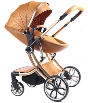 2 in 1 Egg Shell Stroller Voondo - Brown