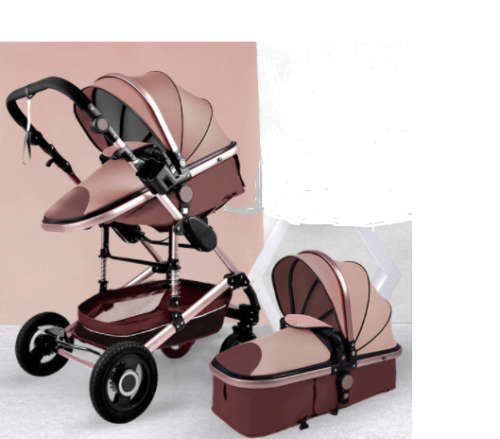 Belecoo 2 in 1 Baby Stroller [Khaki]