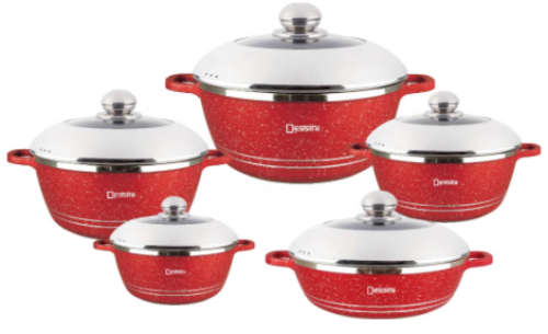 Dessini 10 Pieces Die Casting Cookware Set